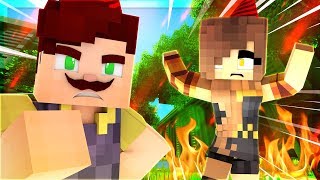 HELLO NEIGHBOR  CRASHING A SECRET BIRTHDAY PARTY! (Minecraft Roleplay)