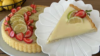 ŞAHANE KREMASI ve HARİKA KEKİYLE BİR TART KEKTEN ÇOK DAHA FAZLASI❗️LİMONLU TART KEK TARİFİ 👌💯