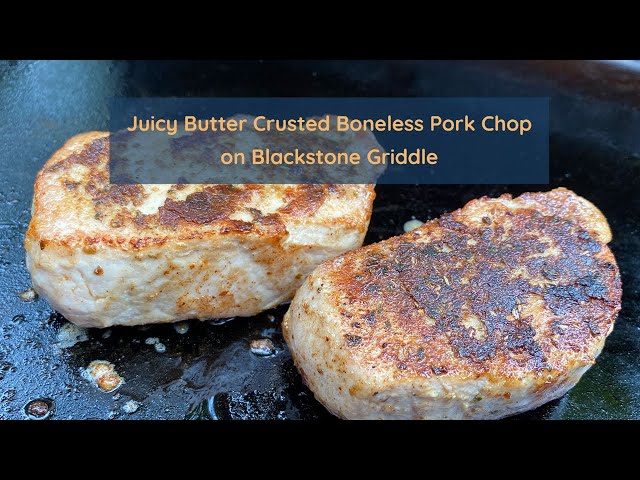 Fried Pork Chops on Blackstone Griddle - From Michigan To The Table