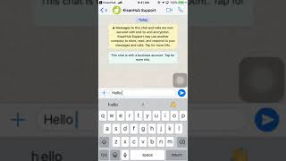 Easy access to KisanHub support via Whatsapp screenshot 1