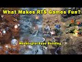 What Makes RTS Games Fun:  Meaningful Base Building