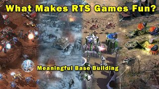 What Makes RTS Games Fun:  Meaningful Base Building