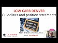 Dr. Peter Brukner - 'Low Carb Guidelines and Position Statements'