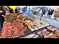 Street Food in Italy. Giant &#39;Parillada&#39;. Grills of Argentinian Meat. Asado, Angus, Ribs, Sausages