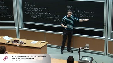 Jason P. Bell: Applications of algebra to automatic sequences and pattern avoidance - Lecture 1