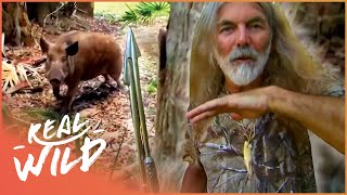 MAN HUNTS WILD BOAR WITH MEDIEVAL SPEARS | SAVAGE WILD
