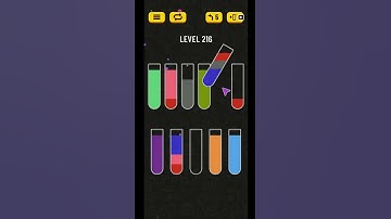 Water Sort Puzzle Level 216 Solved