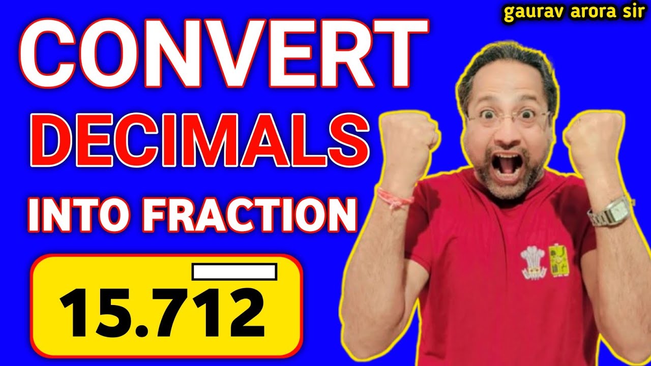 How to Convert Decimals into Fractions ? | Learn This or Stay Stuck in ...