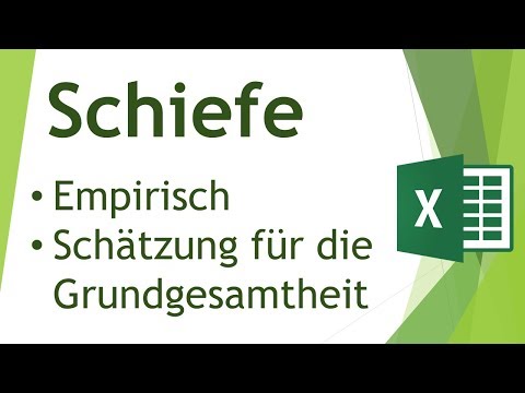 Video: Können Sie die Schiefe in Excel berechnen?