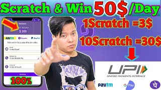 Scratch to earn money | scratch card loot app | scratch to win dollars |Earn ₹400|Tech T Support | screenshot 5