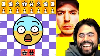 Hikaru Nakamura Beats MrBeast With Just a King and a Queen! HOW??