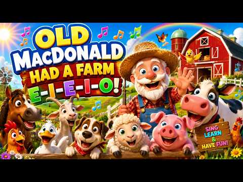 🎵 The Most Fun Animal Song for Kids! Old MacDonald Had A Farm Kids Songs & Sing Along