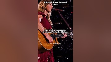 How many breakup songs are in each album? | #taylorsversion #popstarlife #erastour #singer #theeras