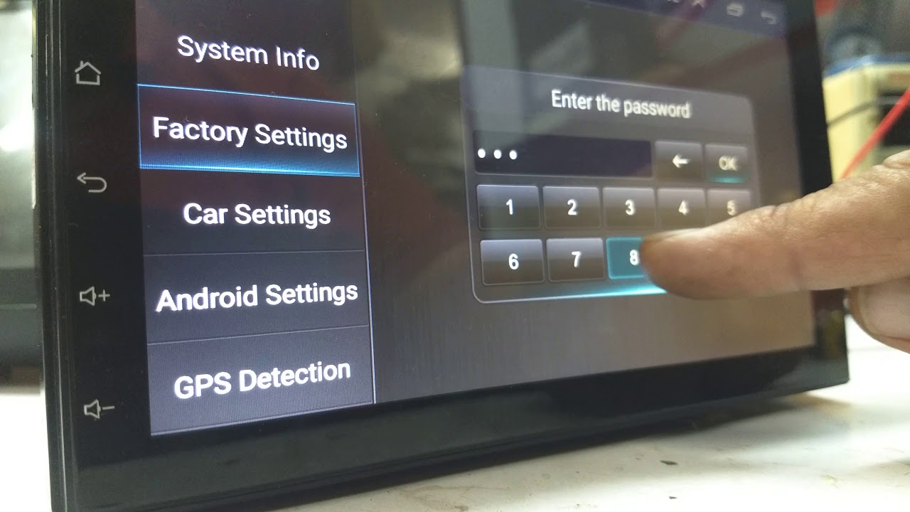 Car Android 8 1 Version Password Defaulter Setting Youtube
