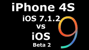 iOS 9 Beta 2 vs 7.1.2 on iPhone 4S