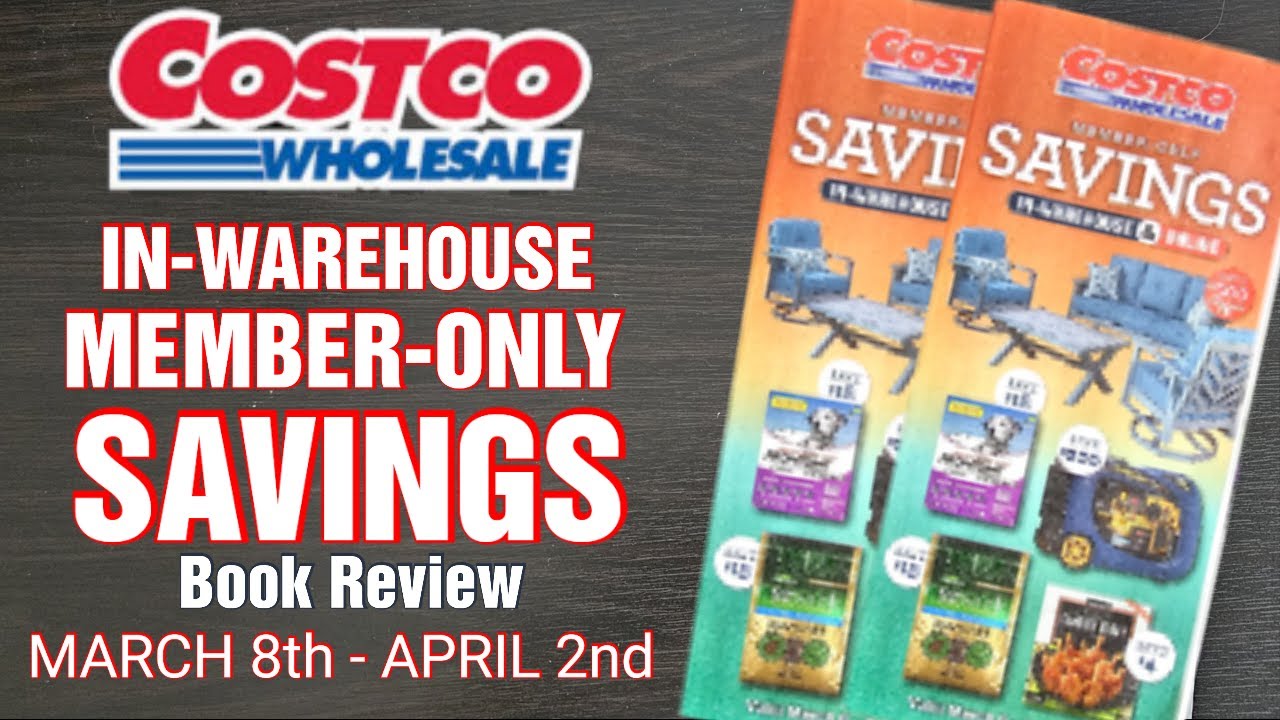 COSTCO NEW INWAREHOUSE SAVINGS SALE BOOK REVIEW! YouTube