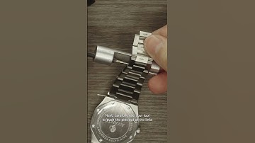 How to adjust a metal watch strap