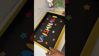 Kids room decore #nameplate #kids #craft #homedecore #diy