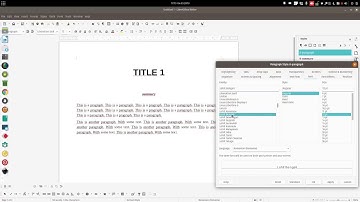 A simple video about How to use style in Libre Office