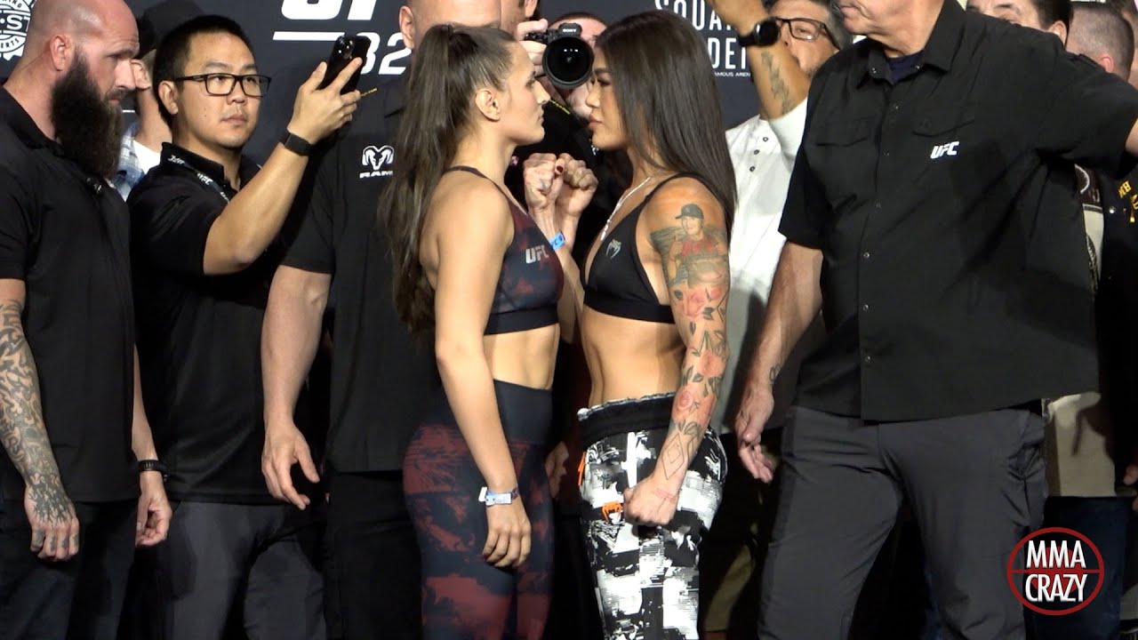 UFC 322: Erin Blanchfield vs. Tracy Cortez Weigh-in Face Off