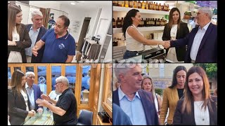 EviaZoom.gr - Προεκλογική επίσκεψη της Ζαχαράκη στη Χαλκίδα ενόψει των Ευρωεκλογών