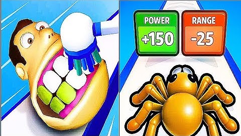 Spider Evoluion 3D VS Teeth Runner - All Levels SpeedRun Gameplay Android iOS 