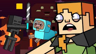 ALEX IN THE WARPED FOREST!! | Block Squad (Minecraft Animation)