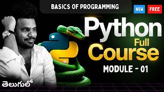 Python for Beginners in Telugu [ Module 1 ] | Basics Of Programming | Ai Syntax