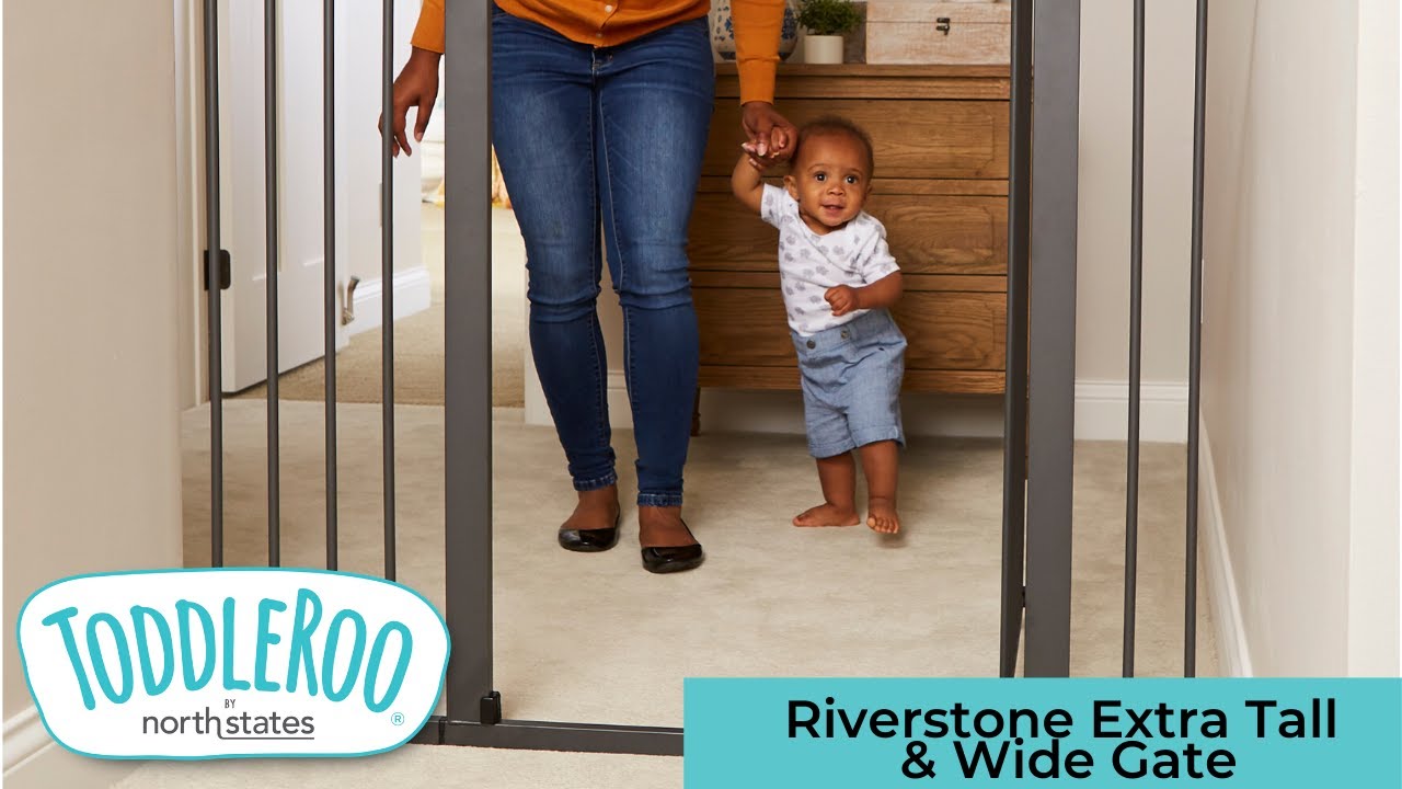 Toddleroo by North States Riverstone Extra Tall & Wide Gate - North States