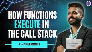 Lec-30: How Functions Execute in the Call Stack | C++ programming for beginners