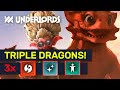 TRIPLE DRAGON TEAM! Fun Dragon Human Mage Build! | Dota Underlords