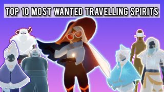 Top 10 Most Wanted Travelling Spirits - SKY COTL
