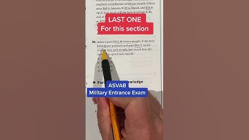 ASVAB AFQT Arithmetic Reasoning answer 30