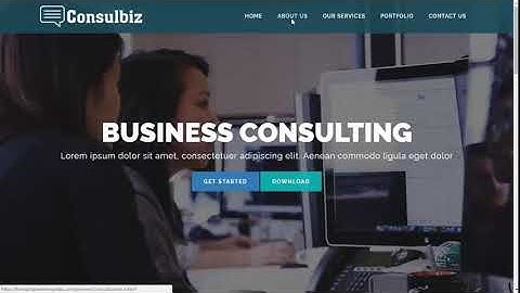 Consulbiz free consulting business bootstrap website template