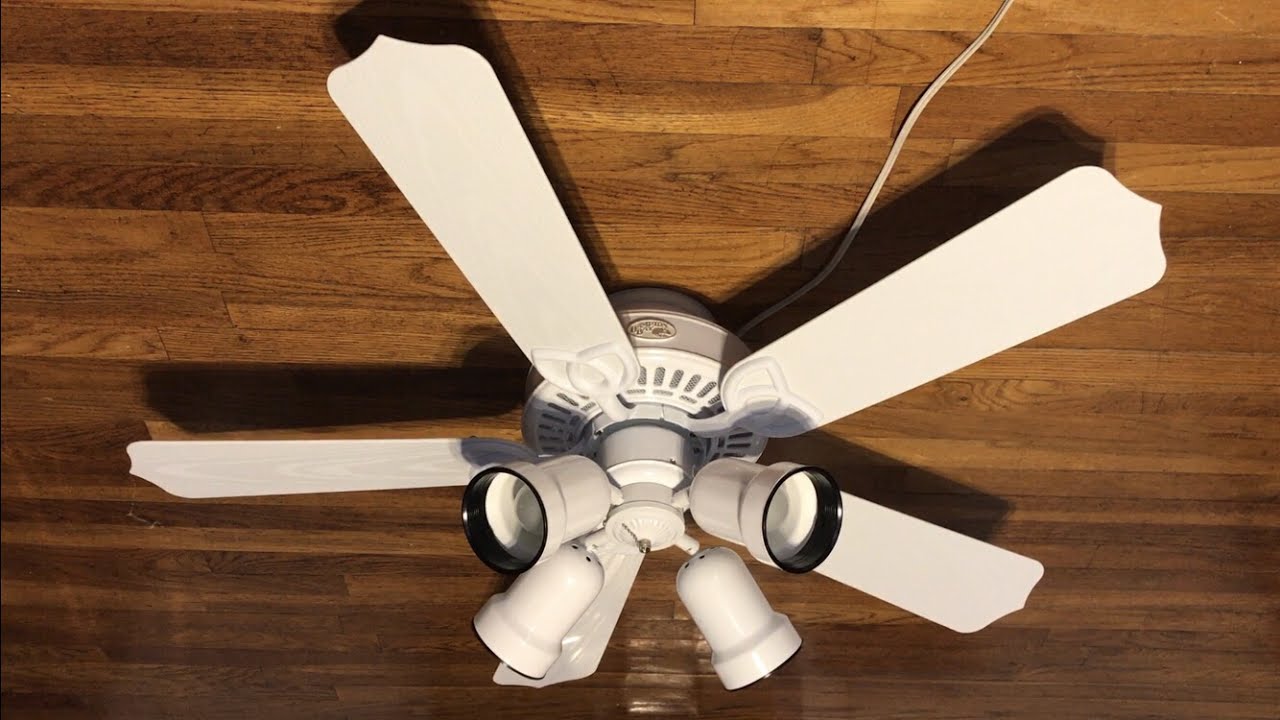 Hampton Bay Gazebo Ceiling Fan 42 With Spot Light Kit Youtube