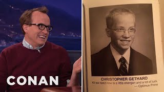 Chris Gethard's Heroically Awkward Yearbook Photo | CONAN on TBS