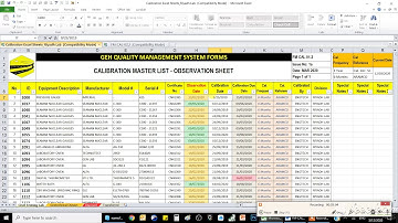 Calibration Excel Sheets Arabic 1