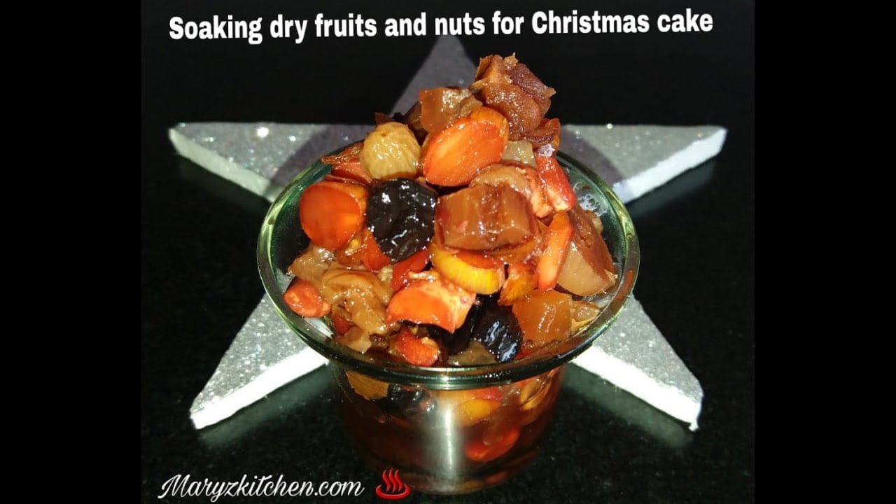Soaking of dry fruits and nuts for christmas cake/Soaked dry fruits and