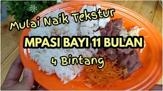 Mpasi 4 Bintang Bayi 11 Bulan Naik Tekstur Youtube