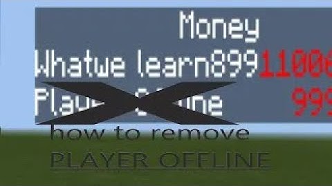 no more player offline - Minecraft command tutorial