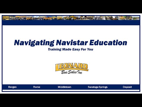 Navigating Navistar Education (LMS)