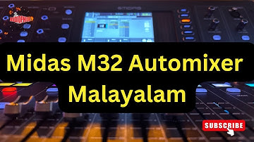 Midas M32 Automixer setup | Malayalam |