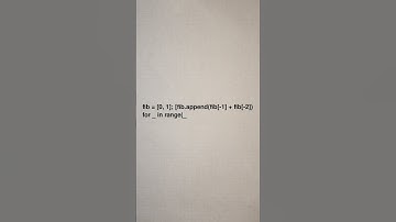 Fibonacci series in one line #python #programminglanguage #shorts #viralvideo #programmerscollege