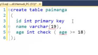 27 SQL CONSTRAINT CHECK CONSTRAINT SQL SERVER KURDISH TUTORIALS(فيركارى كوردى)