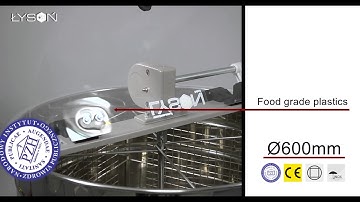 Tangential honey extractor 4-frame manual drive OPTIMA