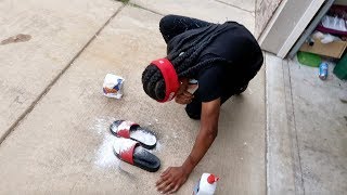 BURNING GUCCI FLIP FLOPS PRANK!!! *EXTREME*