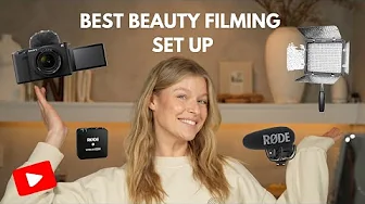 BEST YouTube Setup for 2025 // EASY - Camera, Audio, Lighting, Filming & more. Beauty Video Lighting