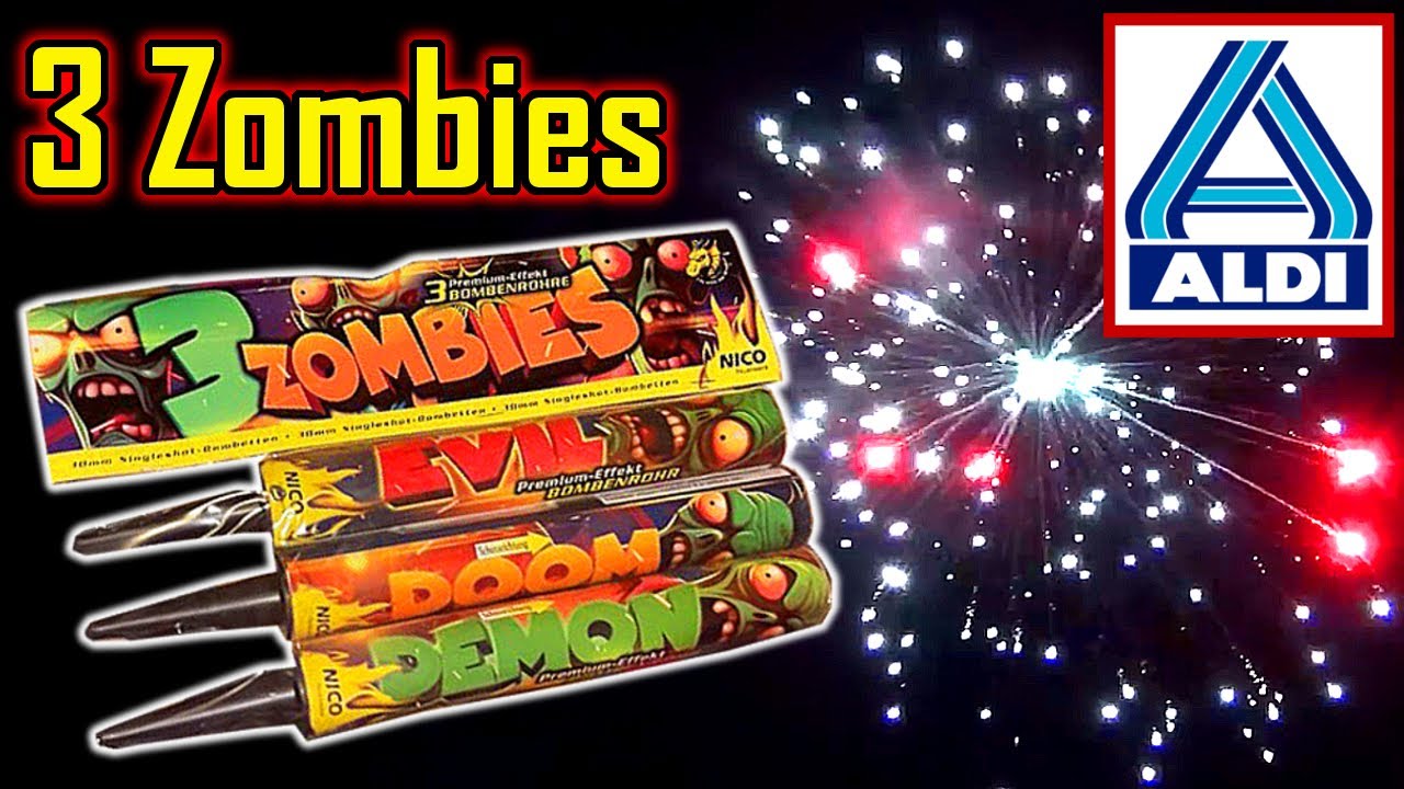 Zombies Bombenrohre | 3,99€ Aldi Nord | Feuerwerk Neuheit