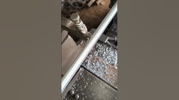 Lathe threading shaft video operation #lathe