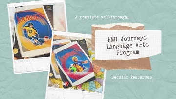 Journeys Secular Language Arts Program| Complete Overview| Grade 6 & 5| Houghton Mifflin Harcourt